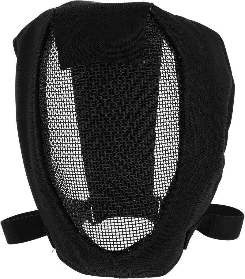VICASKY Black Metal Mesh 1pc Helmet Operation Gear Steel Fencing Mask Masks Activity Archery Guard Attack Field Black Hema Protector Breathable Built Mesh Accessories Full and for Cover Fencing Gear - Image 1
